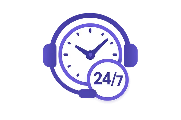 **24/7 Support** </br>während deiner Events